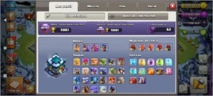 Vendo - Conta com várias Skins - CV13 Full exceto muros - Clash of Clans