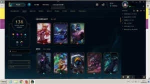 Conta LoL lvl 114 Plat2 ex D3 - ALL Champs , 136 Skins - League of Legends