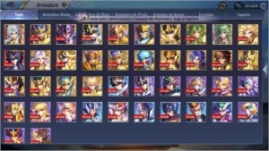 Conta Servidor A1 - Todos os Cavaleiros - Saint Seiya Awakening SSA