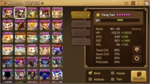 Conta Summoners War C3 Global PVE 100%