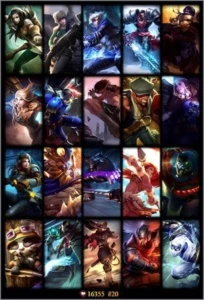 Conta platina C/ borda 80 champs 20 skins 10 rune pages - League of Legends LOL