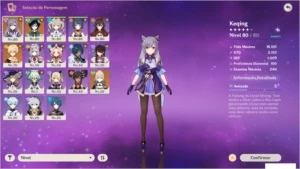 CONTA AR45 COM VENTI+KEQING+JEAN+ ARMA 5* - Genshin Impact