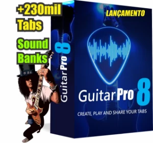 GUITAR PRO 8 com Soundbanks + 230 Mil Tablaturas Completo - Serviços Digitais