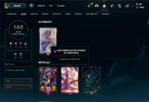 Conta Unranked com TODOS os champs e 160 Skins + 900k yasuo - League of Legends LOL