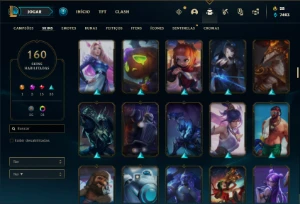 Conta Unranked com TODOS os champs e 160 Skins + 900k yasuo - League of Legends LOL