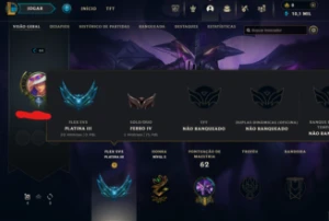 Conta De Lol Ferro 4 - Sem Risco De Ban Por Botting - League of Legends
