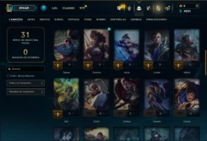 Prata 2 com 50 Champs e 42 Skins ( Mais de 30 Jogos ) - League of Legends LOL