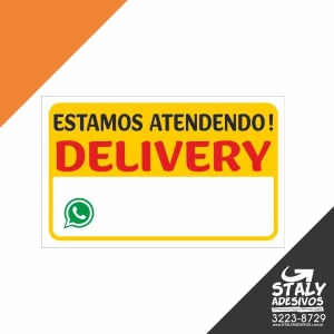 Placa Delivery - Artesanato e Personalizados