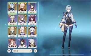 Ar56. Eula + pinhos/ kazuha, kokomi, Jean, kequing e qiqi - Genshin Impact