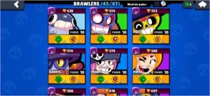 Conta Brawl Stars - 26.000 troféus - 45/47 brawlers