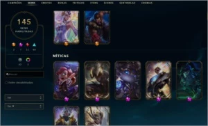 Conta 2011, Kayle Juiza, 7 Miticas, Icones raros - League of Legends LOL