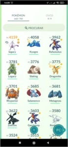 POKEMON GO - LEVEL 40, 183 brilhantes, 109 lendários - Pokémon