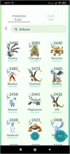 POKEMON GO - LEVEL 40, 183 brilhantes, 109 lendários - Pokémon