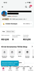 Conta Do Tiktok Shop Ativo + Monetizada +57,5K Seguidores - Redes Sociais