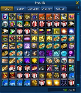 Conta inciante bem adiantada LADMO servidor Alphamon - Digimon Masters Online