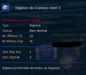 Conta inciante bem adiantada LADMO servidor Alphamon - Digimon Masters Online