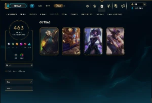Ouro 3 com TODOS os Champs e 463 Skins ( MID / ADC / JG ) - League of Legends LOL