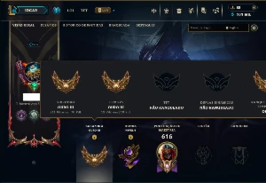 Ouro 3 com TODOS os Champs e 463 Skins ( MID / ADC / JG ) - League of Legends LOL