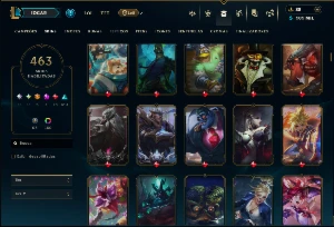 Ouro 3 com TODOS os Champs e 463 Skins ( MID / ADC / JG ) - League of Legends LOL