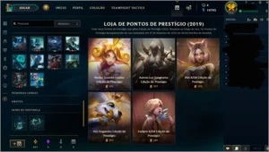 Conta Diamante IV (FLEX), Platina III (SOLOQ/TFT) e 260 skin - League of Legends LOL