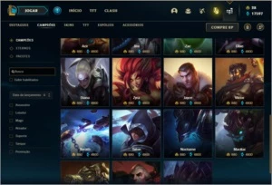 Conta ouro 4 com 68 skins e 128 champs - League of Legends LOL