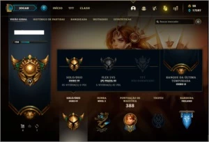 Conta ouro 4 com 68 skins e 128 champs - League of Legends LOL