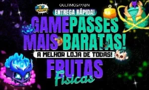 Mega Promoção Frutas Físicas E Game Pass (Blox Fruits)