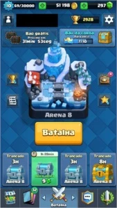 CONTA NÍVEL 10 (COM MAGO DE GELO), 51K+ OURO, ARENA 8 - Clash Royale
