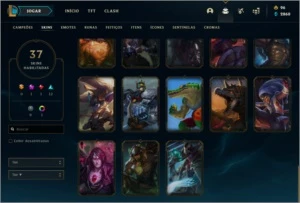 CONTA LOL PRATA 1 , 40 SKINS , 90 CHAMPIONS (ex OURO) - League of Legends