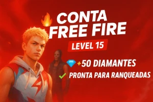 conta free fire nivel 15 + passe booyah
