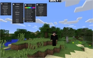LOGIN DE ACESSO AO HACK DE MINECRAFT VAPE.GG
