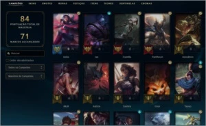 CONTA LOL OURO 1! BOM MMR! - League of Legends