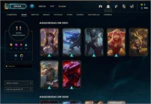 CONTA LOL OURO 1! BOM MMR! - League of Legends