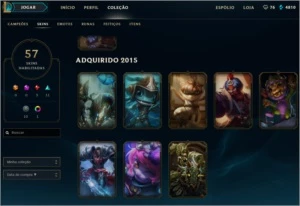 Conta LoL lv 37, unranked, Quase todos champs desbloqueados - League of Legends