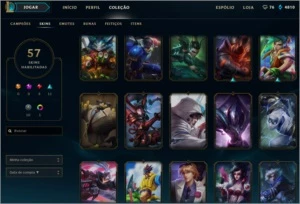 Conta LoL lv 37, unranked, Quase todos champs desbloqueados - League of Legends