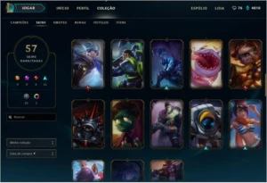 Conta LoL lv 37, unranked, Quase todos champs desbloqueados - League of Legends