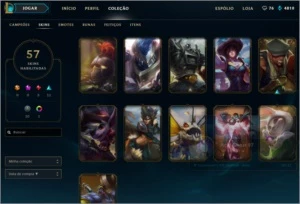 Conta LoL lv 37, unranked, Quase todos champs desbloqueados - League of Legends