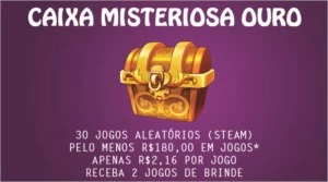 Caixa Misteriosa Ouro - Jogo Aleatório - Random key (Steam)