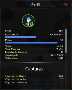 Conta Pokexgames Servidor Lunar / Malefic Lvl 439 Pxg - DFG