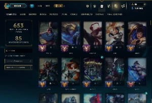 Unranked com TODOS os Champs e 175 Skins ( ADC / MID / TOP ) - League of Legends LOL
