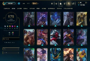 Unranked com TODOS os Champs e 175 Skins ( ADC / MID / TOP ) - League of Legends LOL
