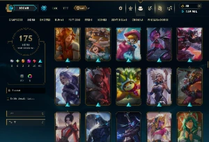 Unranked com TODOS os Champs e 175 Skins ( ADC / MID / TOP ) - League of Legends LOL