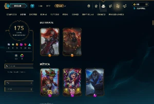 Unranked com TODOS os Champs e 175 Skins ( ADC / MID / TOP ) - League of Legends LOL
