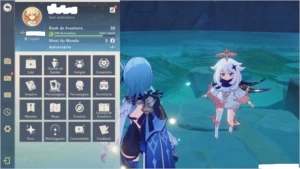AR 32 CONTA COM EULA E KEQUING + ARMA 5 FALCÃO(BENÇÃO LUNAR) - Genshin Impact