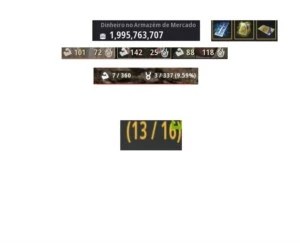 Conta Hashashin264/305 com 2020 perolas 2pet-T4 e 3-T3 - Black Desert