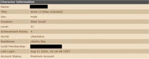 ED 51 Libertabra com RK 15 dias PA - Tibia