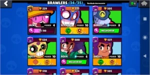 BRAWL STARS +15K DE TROFÉUS FALTANDO APENAS O SANDY.