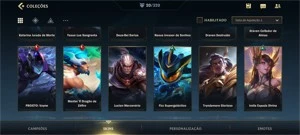 CONTA MESTRE + PASSES ATUAIS + VÁRIAS SKINS - League of Legends: Wild Rift LOL WR