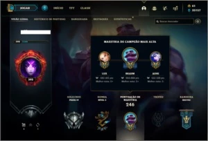 Conta prata 4 MONO SUP com TODOS os champs e 90 skins - League of Legends LOL