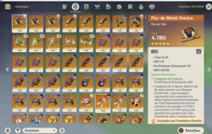 AR 58 - 9 armas 5* - 13 personagens de Banner exclusivo. - Genshin Impact